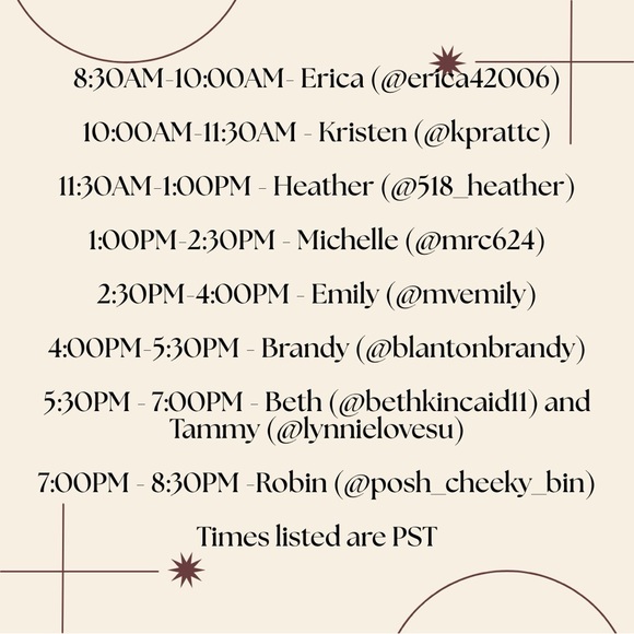 Michelle’s live flyer. Like to be notified when I go live. - Picture 5 of 13